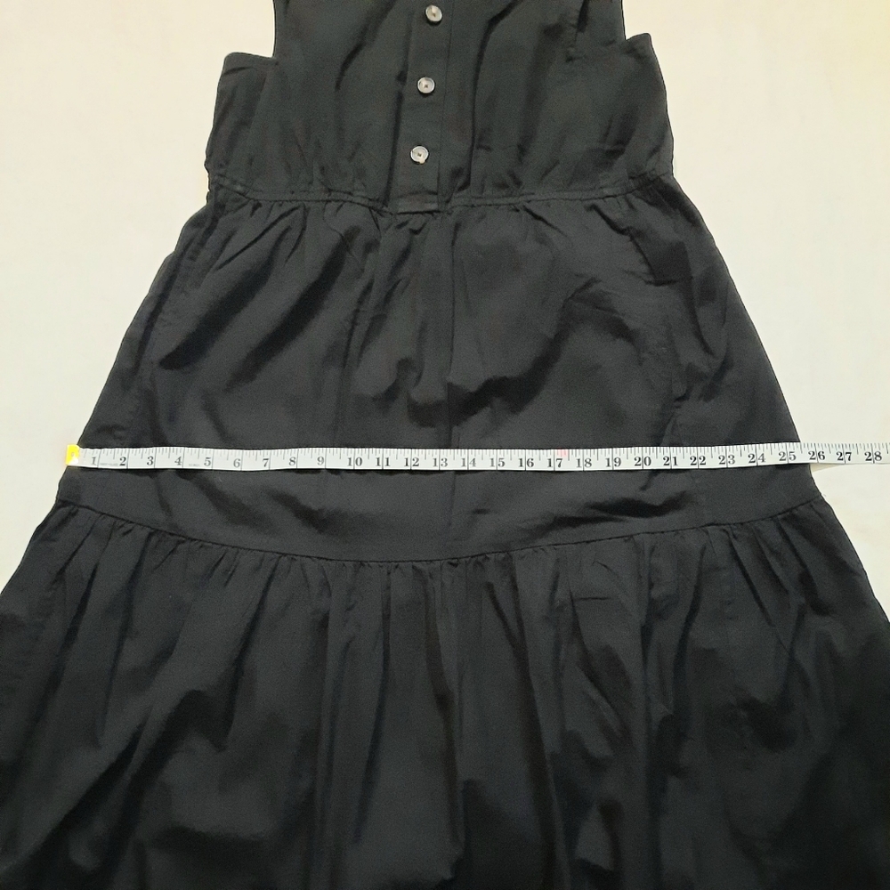 NWOT Everlane The Tiered Midi Dress Black - Size S - Picture 7 of 14